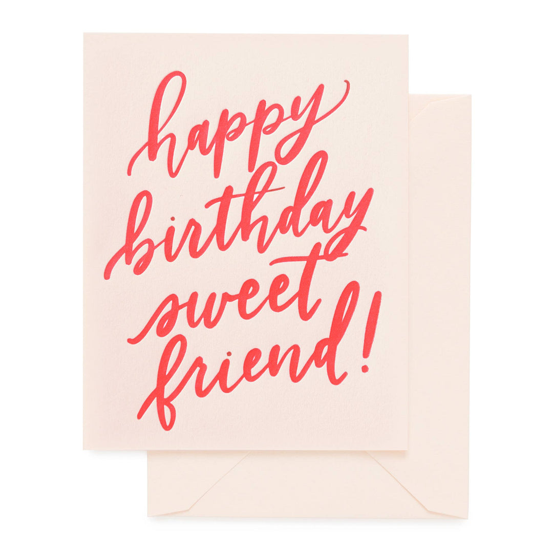 Sugar Paper - Happy Birthday Sweet Friend