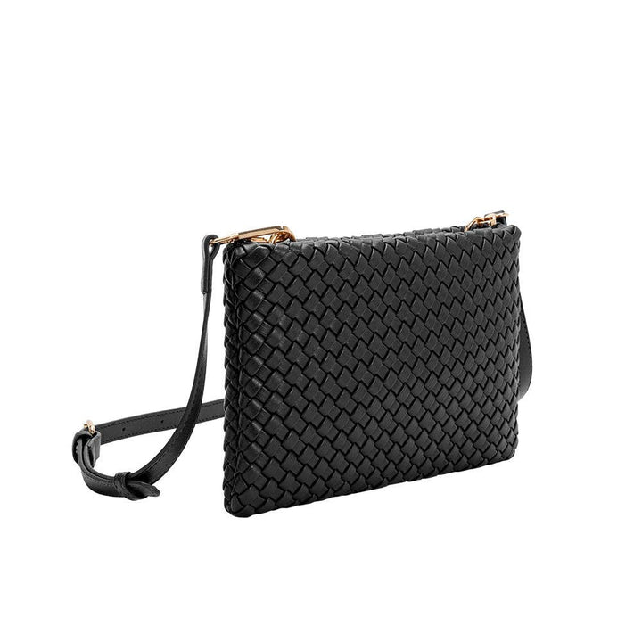 Melie Bianco - Daisy Black Recycled Vegan Crossbody Bag