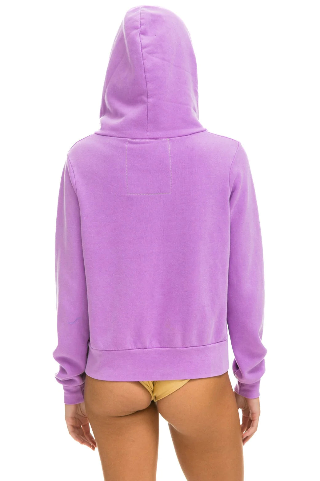 Purple striped online hoodie