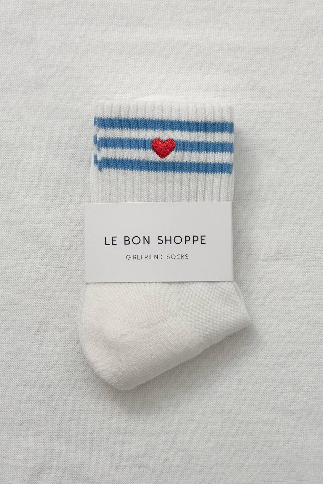 Le Bon Shoppe - Heart Embroidered Girlfriend socks