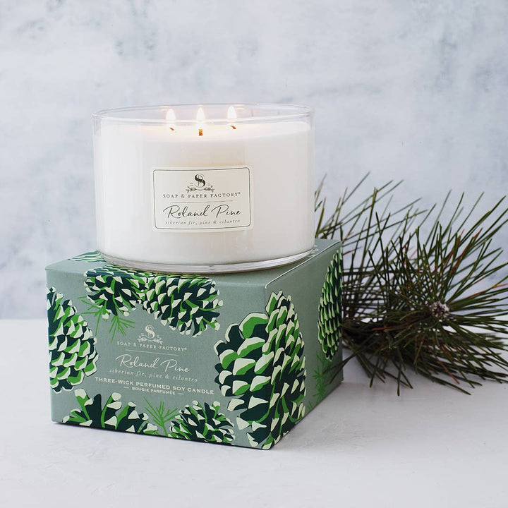 Soap & Paper Factory - Roland Pine Three-Wick Soy Candle