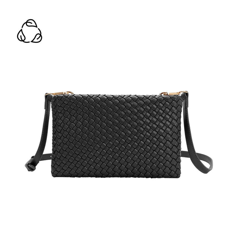 Melie Bianco - Daisy Black Recycled Vegan Crossbody Bag