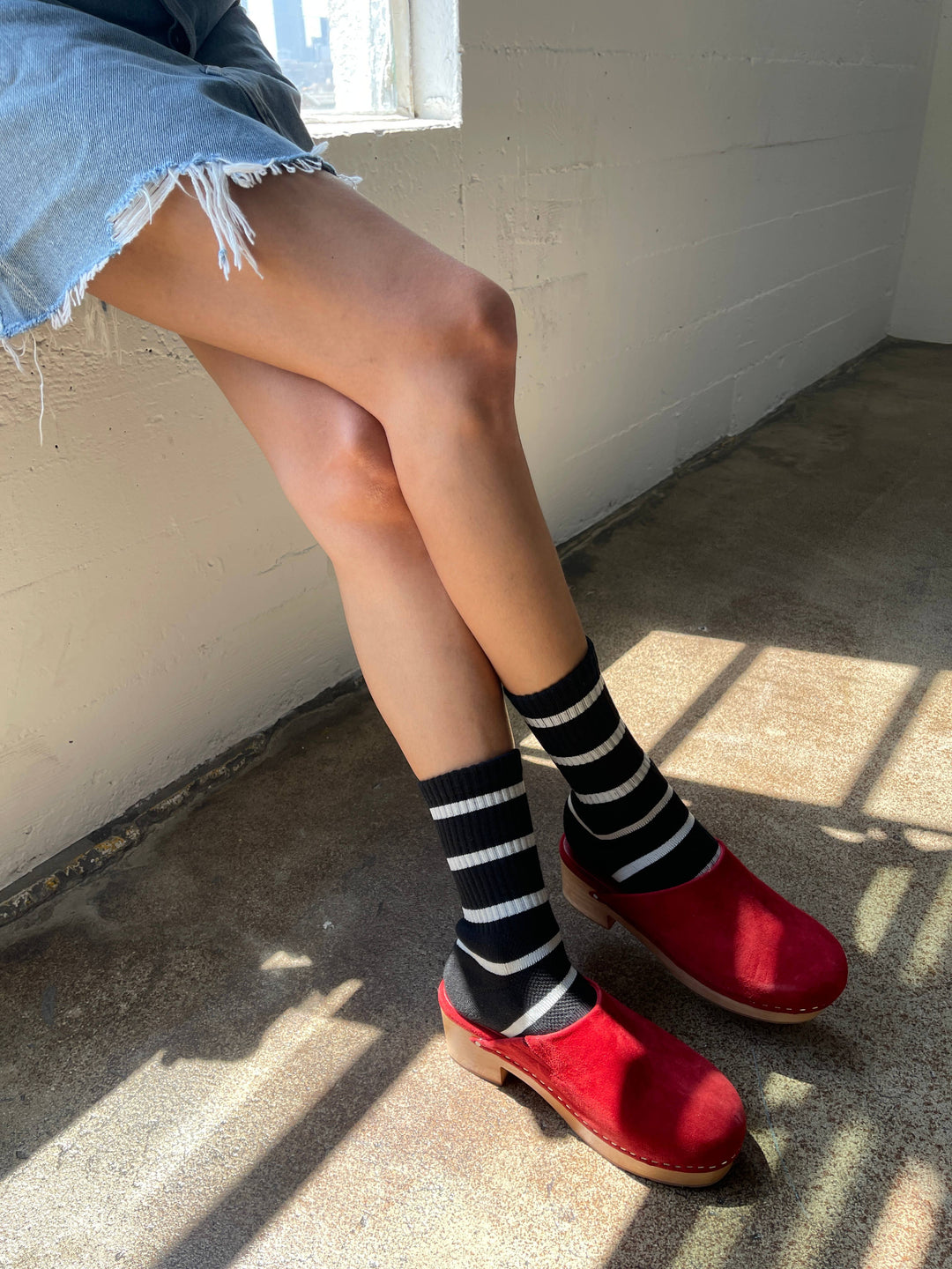 Le Bon Shoppe Striped Boyfriend Socks