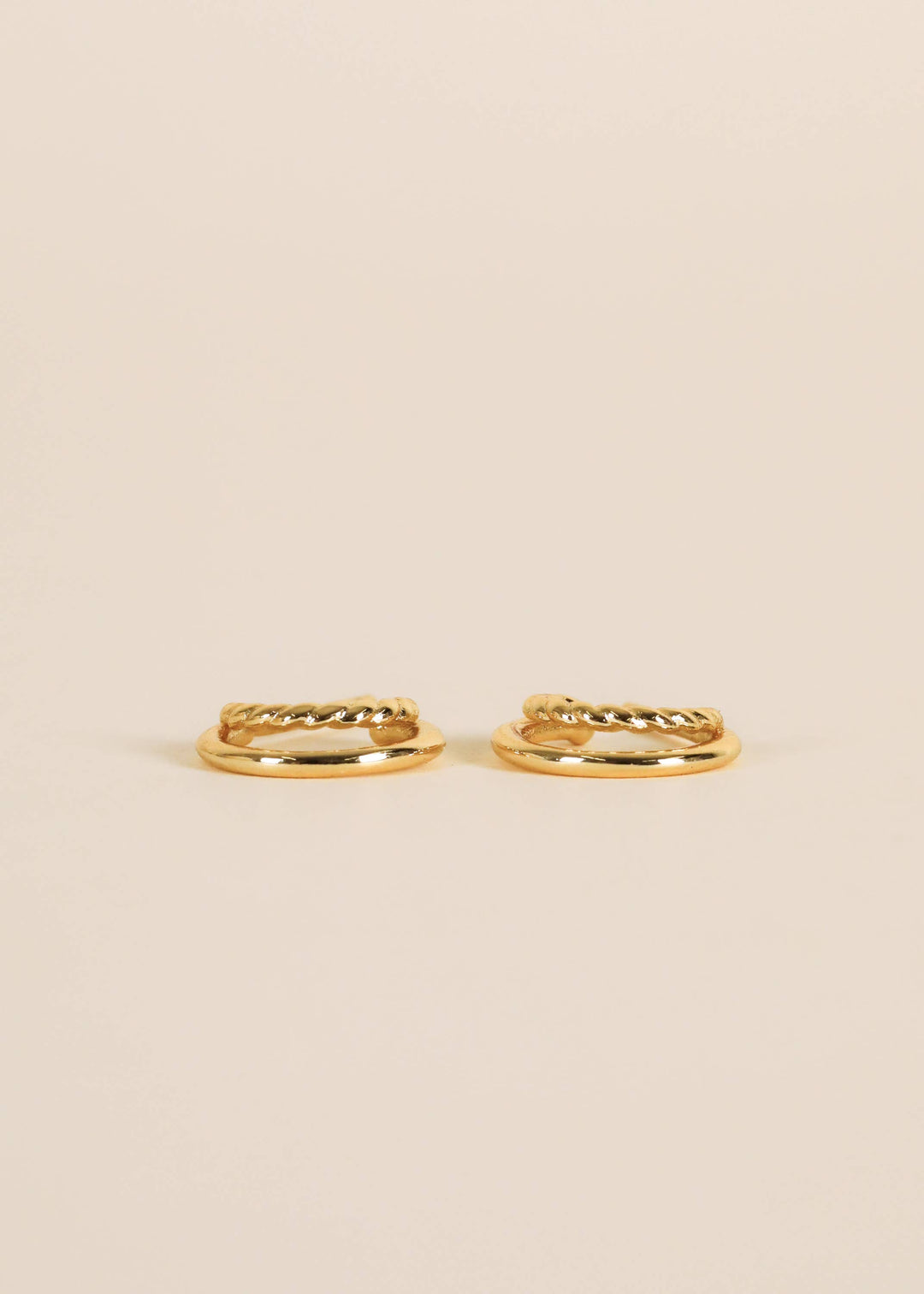 JaxKelly - Gold Hoop - Double - Earrings