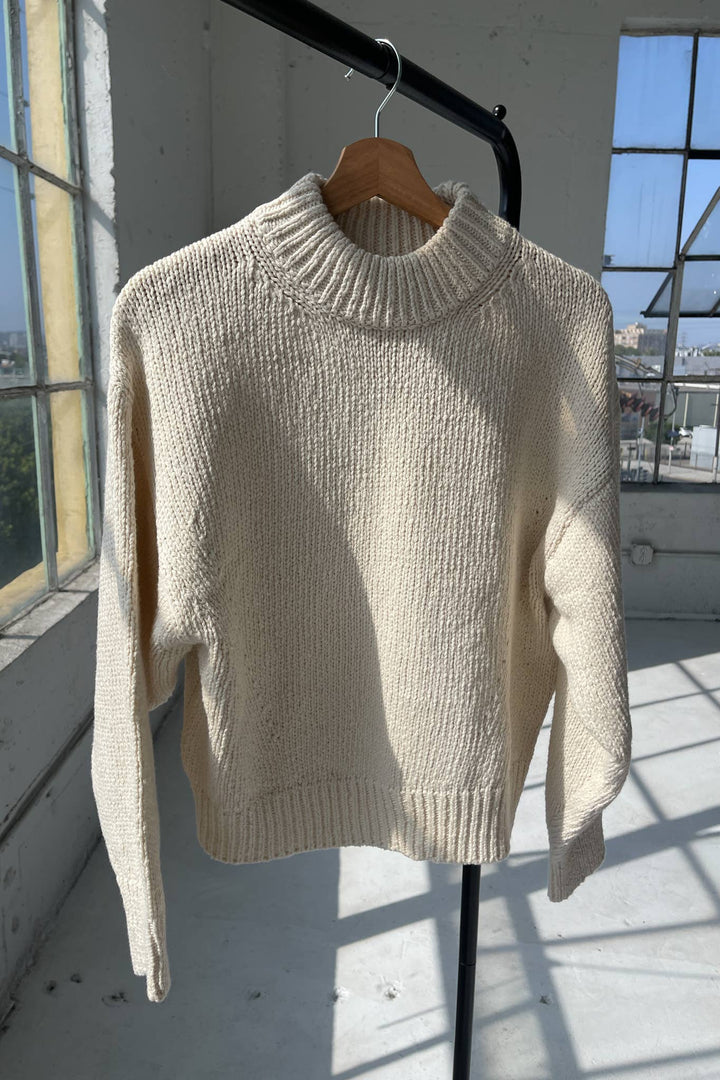 Le Bon Shoppe Zoe Cotton Sweater -Naturel