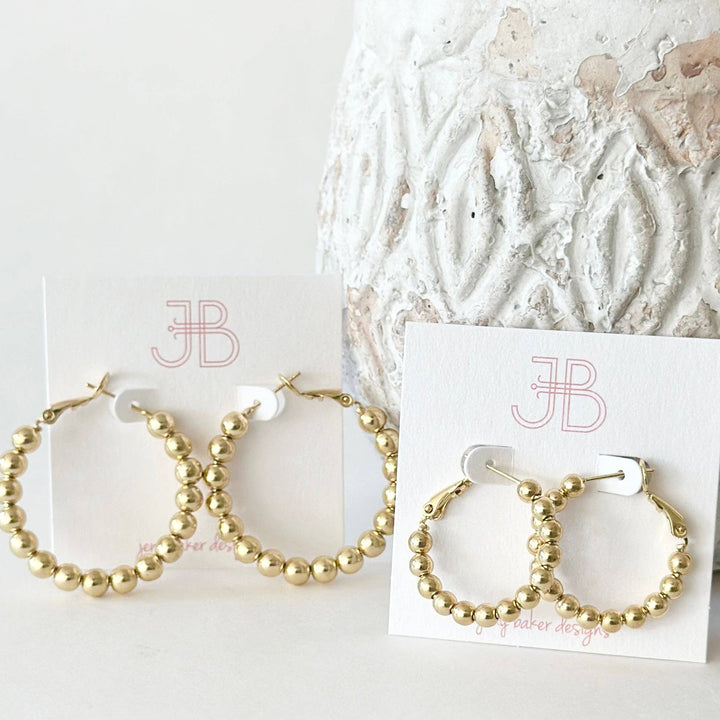 Jeny Baker Designs - Bubble Hoops, Gold