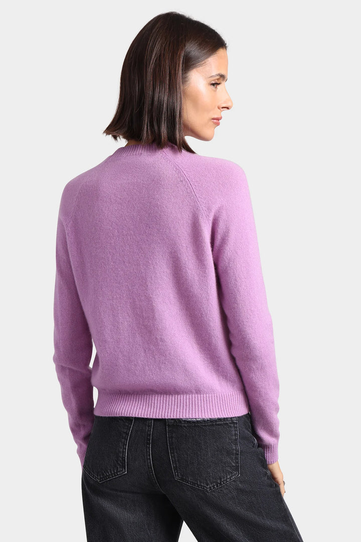 Minnie Rose Cashmere Long Sleeve Shrunken Crew