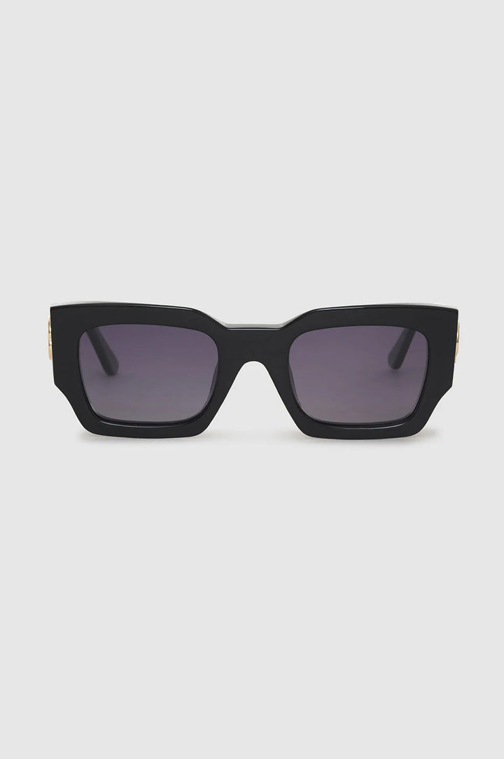 Anine Bing Indio Monogram Sunglasses - Black