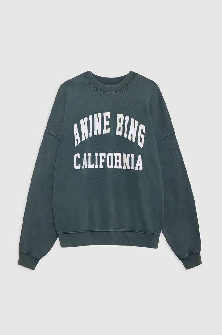 Anine Bing Miles Oversized Sweatshirt Dark Sage