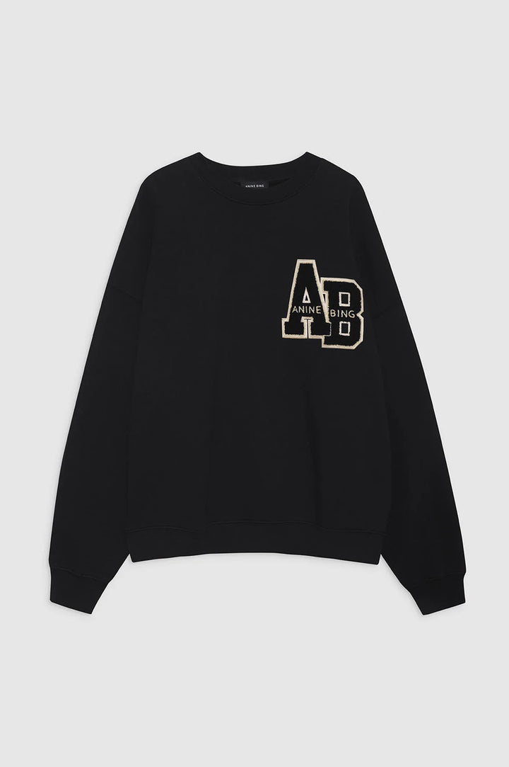 Anine Bing Miles Oversized Sweatshirt Letterman