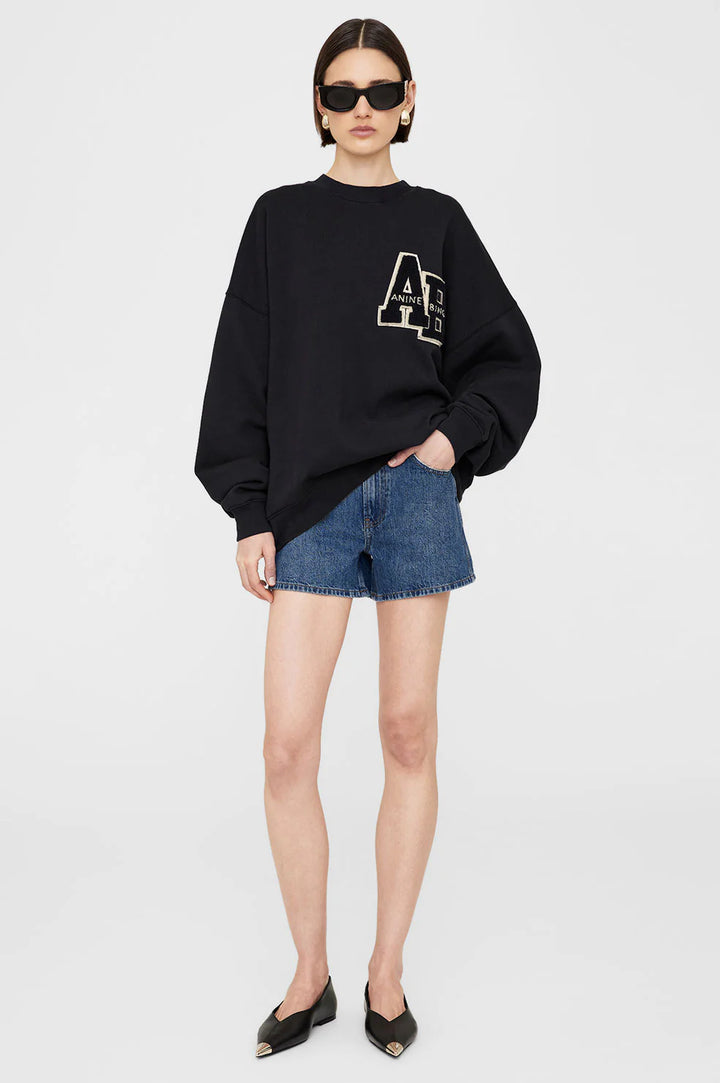 Anine Bing Miles Oversized Sweatshirt Letterman