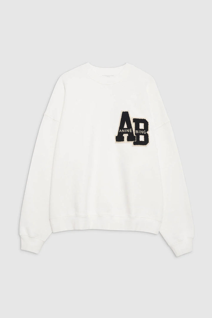 Anine Bing Miles Oversized Sweatshirt Letterman