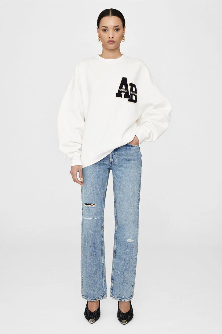 Anine Bing Miles Oversized Sweatshirt Letterman