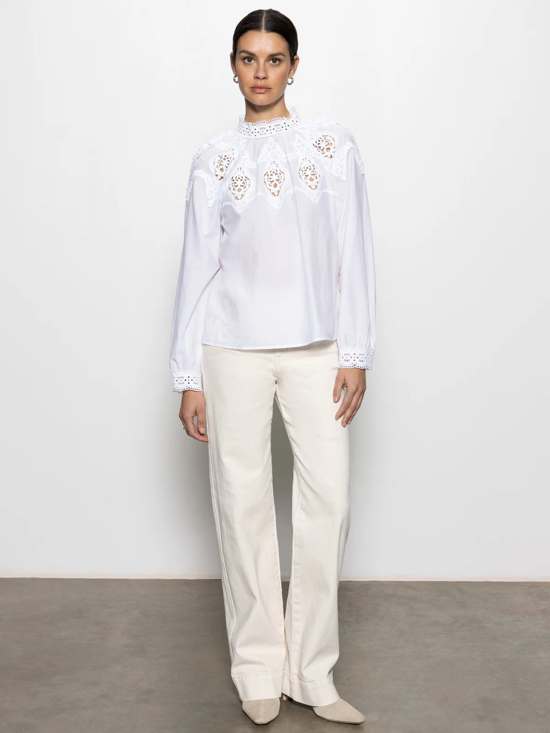 Sanctuary Lace Popover Blouse