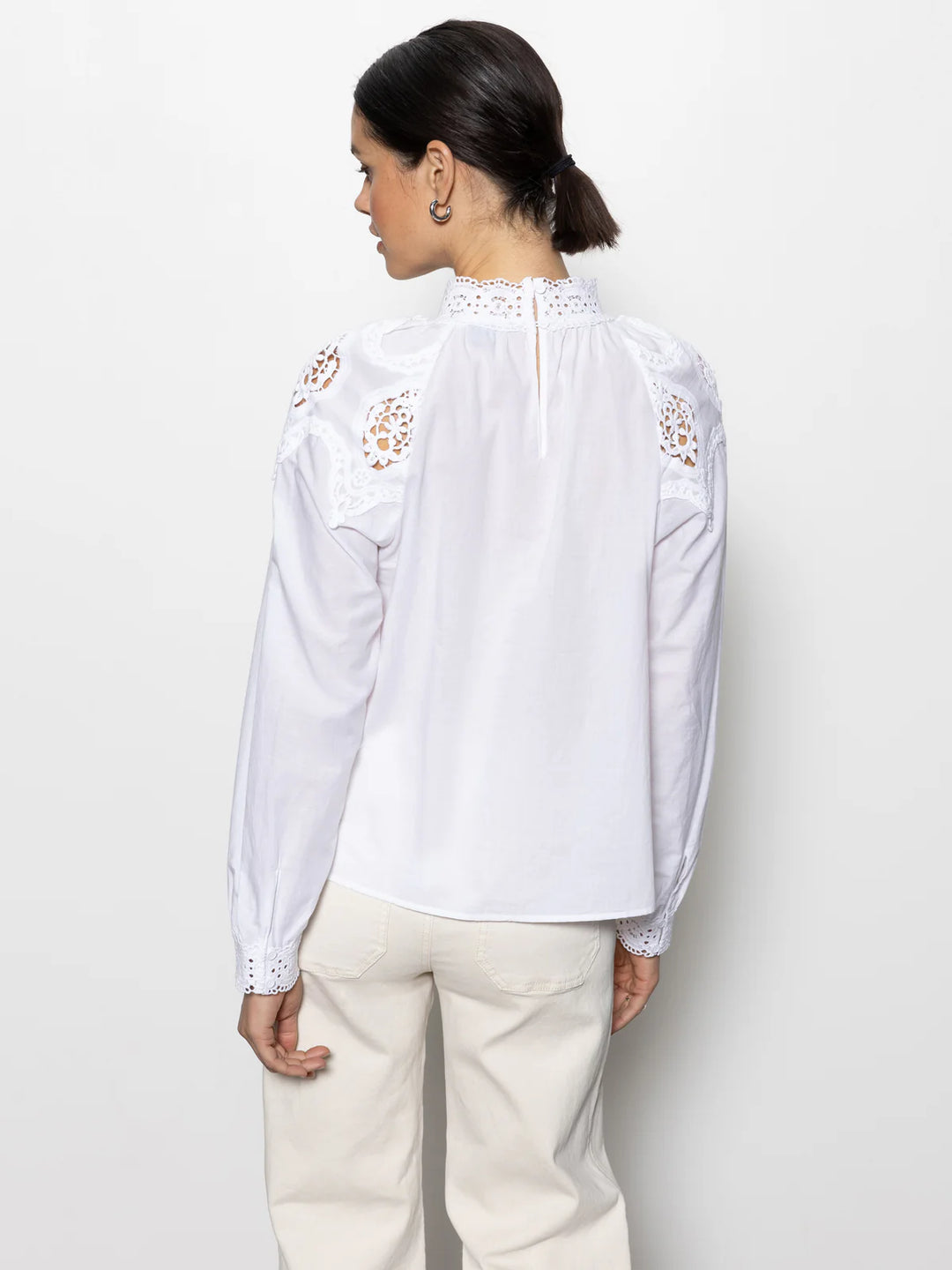 Sanctuary Lace Popover Blouse