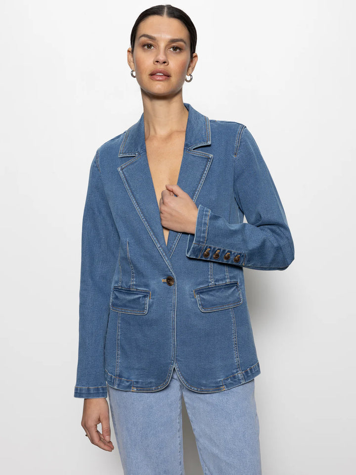 Sanctuary Sculpted Denim Blazer