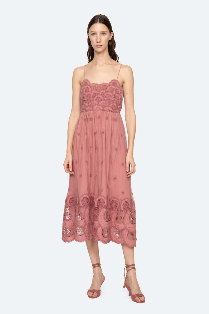 Sea NY Drea Sleeveless Embroidery Dress