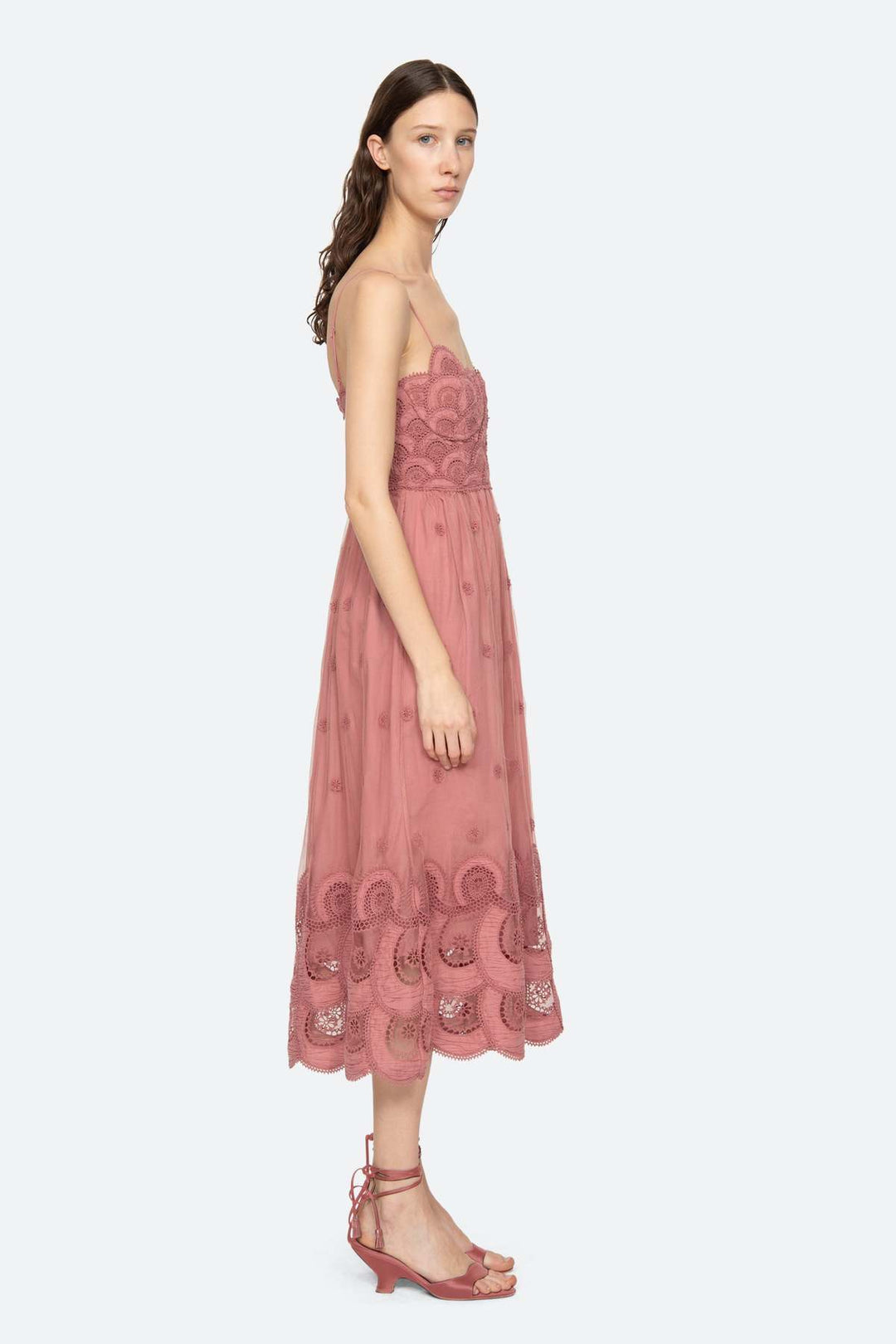 Sea NY Drea Sleeveless Embroidery Dress