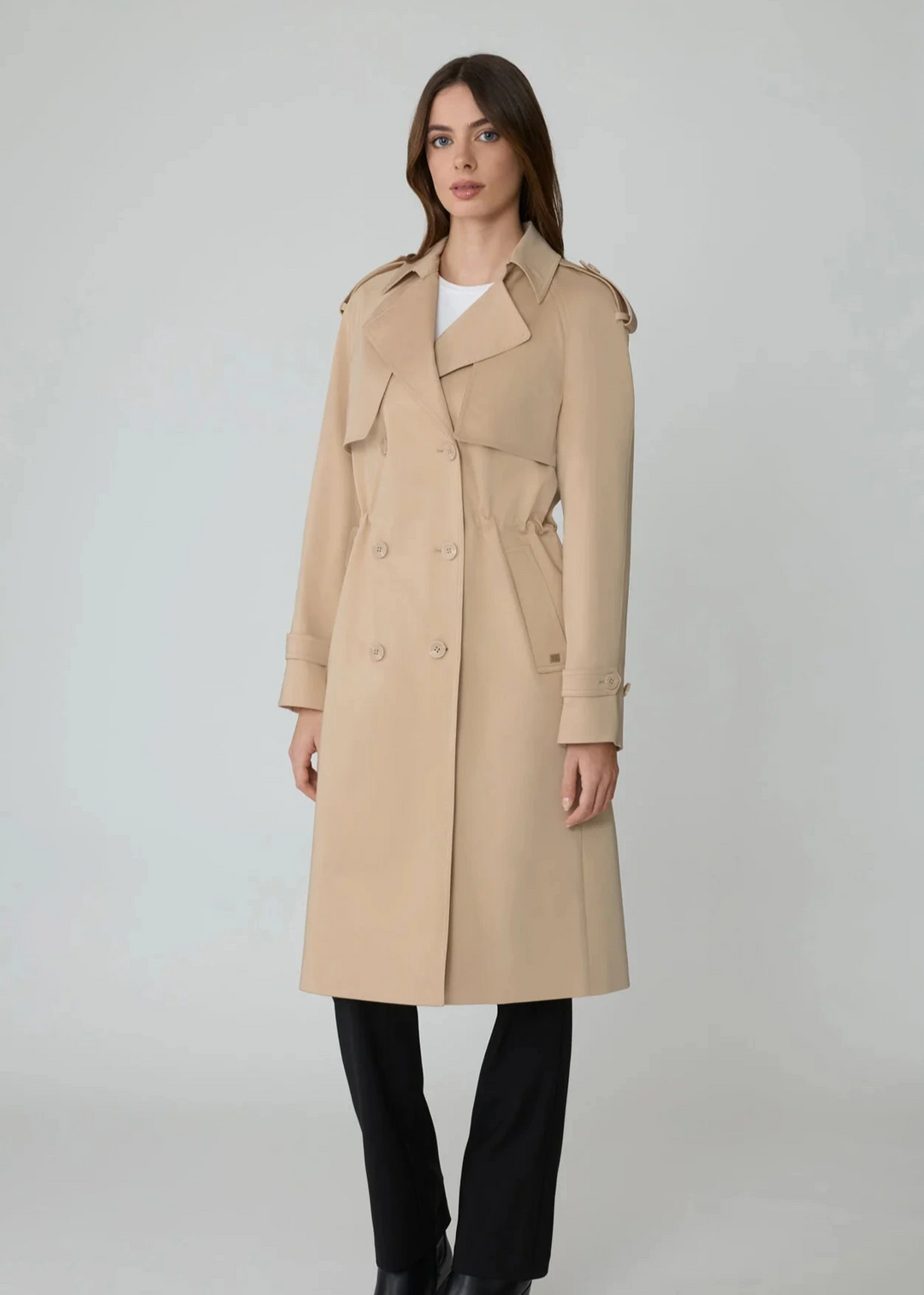 Soia & Kyo Fabiola Cotton stretch trench coat 