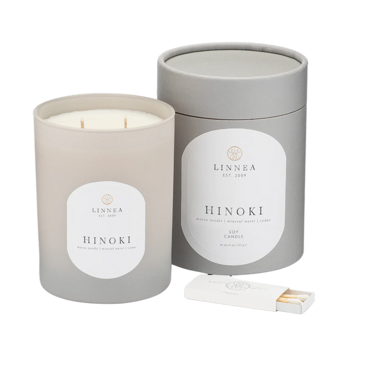 Linnea 2-wick Candle - Hinoki