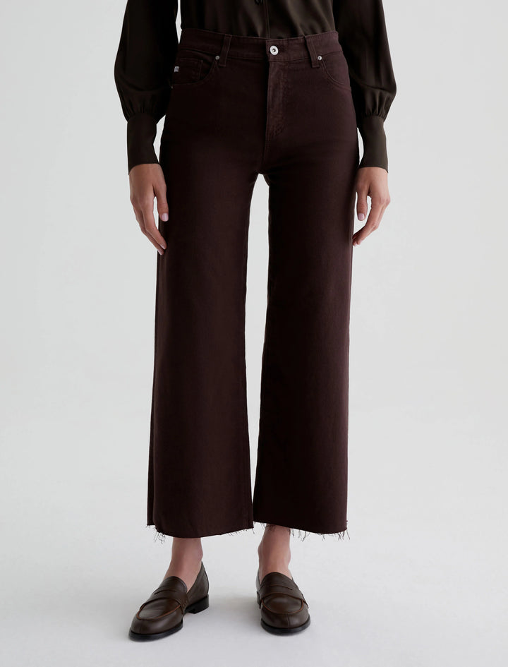 AG Saige Wide Leg Crop Amaretto Noir