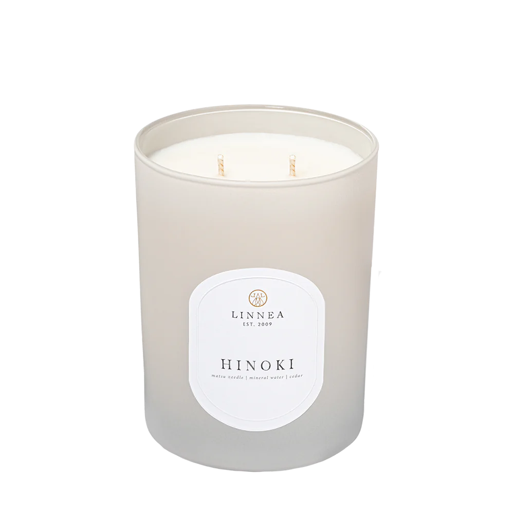 Linnea 2-wick Candle - Hinoki