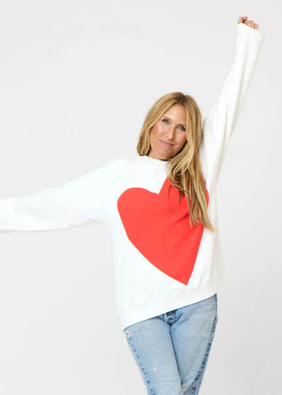 Kerri Rosenthal Imperfect Heart Sweatshirt