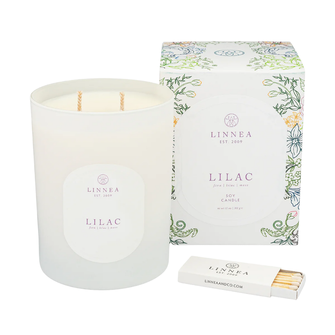 Linnea  2-wick Candle - Lilac