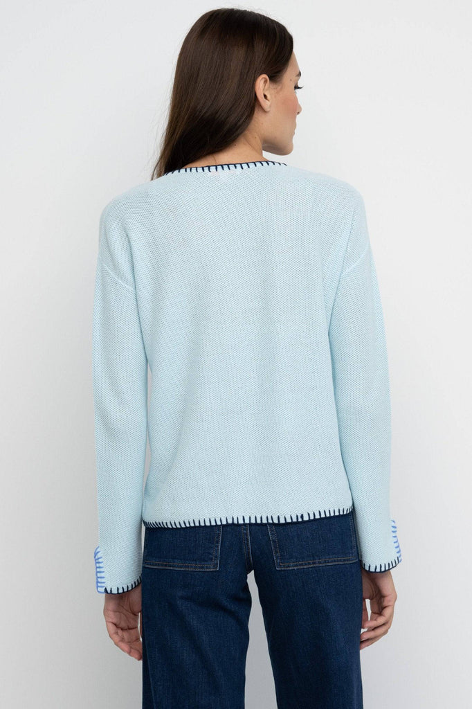 Lisa Todd Beach Lover Sweater Aqua