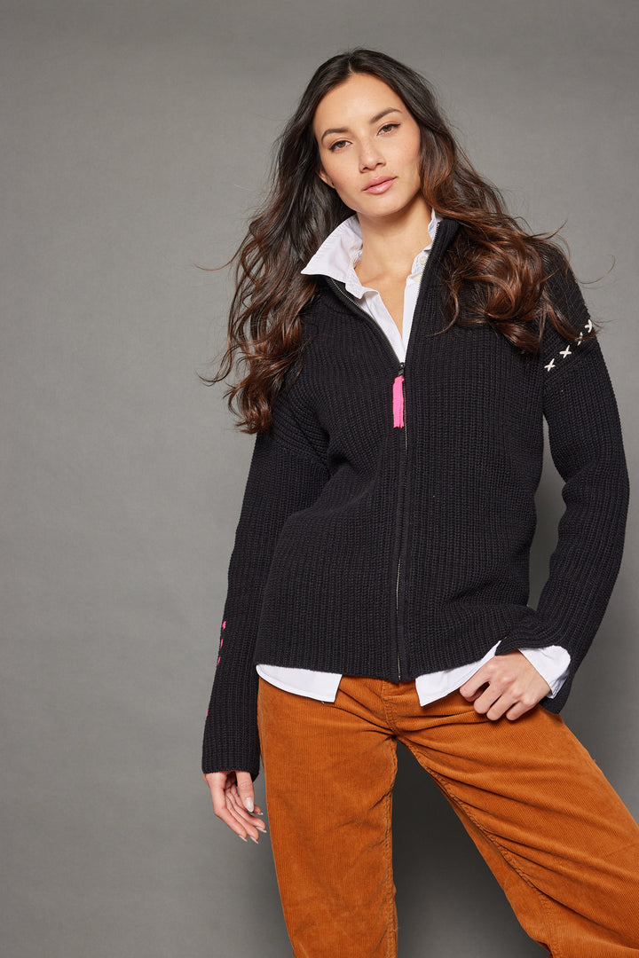 Lisa Todd Make Your Mark Zip Sweater