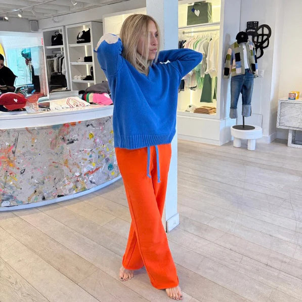 Kerri Rosenthal Weekend Barb Sweatpant - Aperol Orange