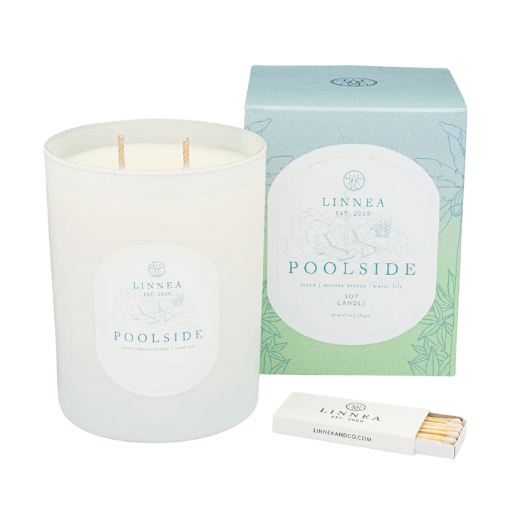 Linnea  2-wick Candle - Poolside