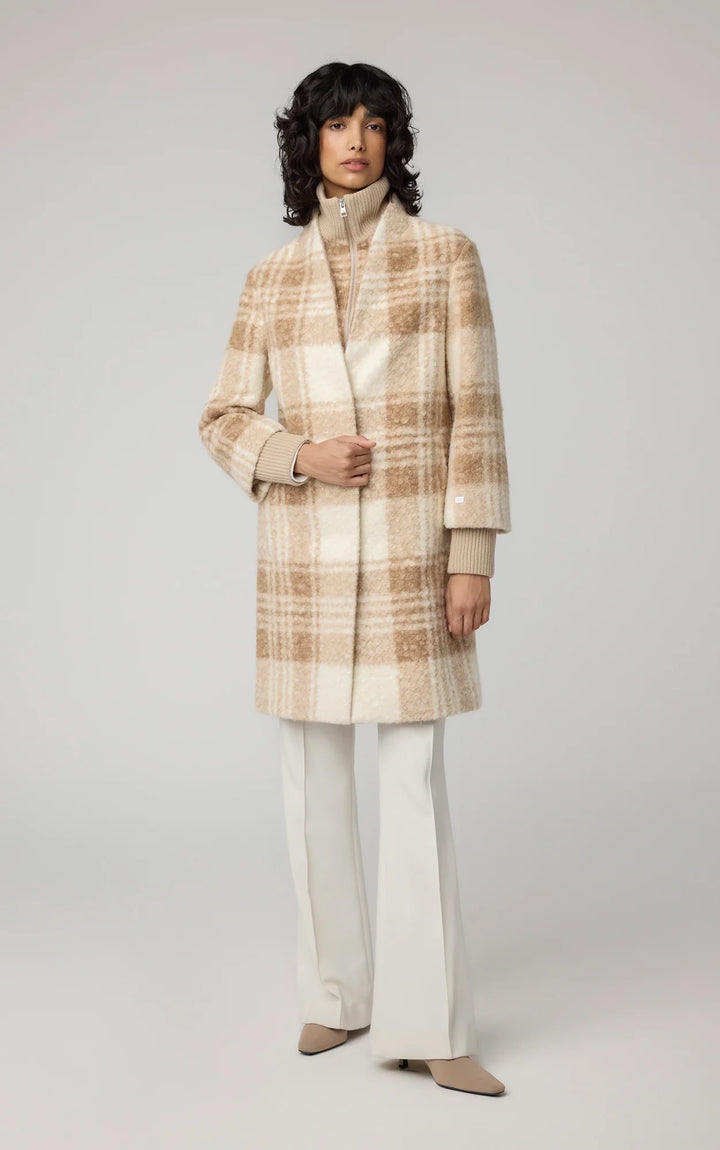 SOIA & KYO Samantha Plaid Coat