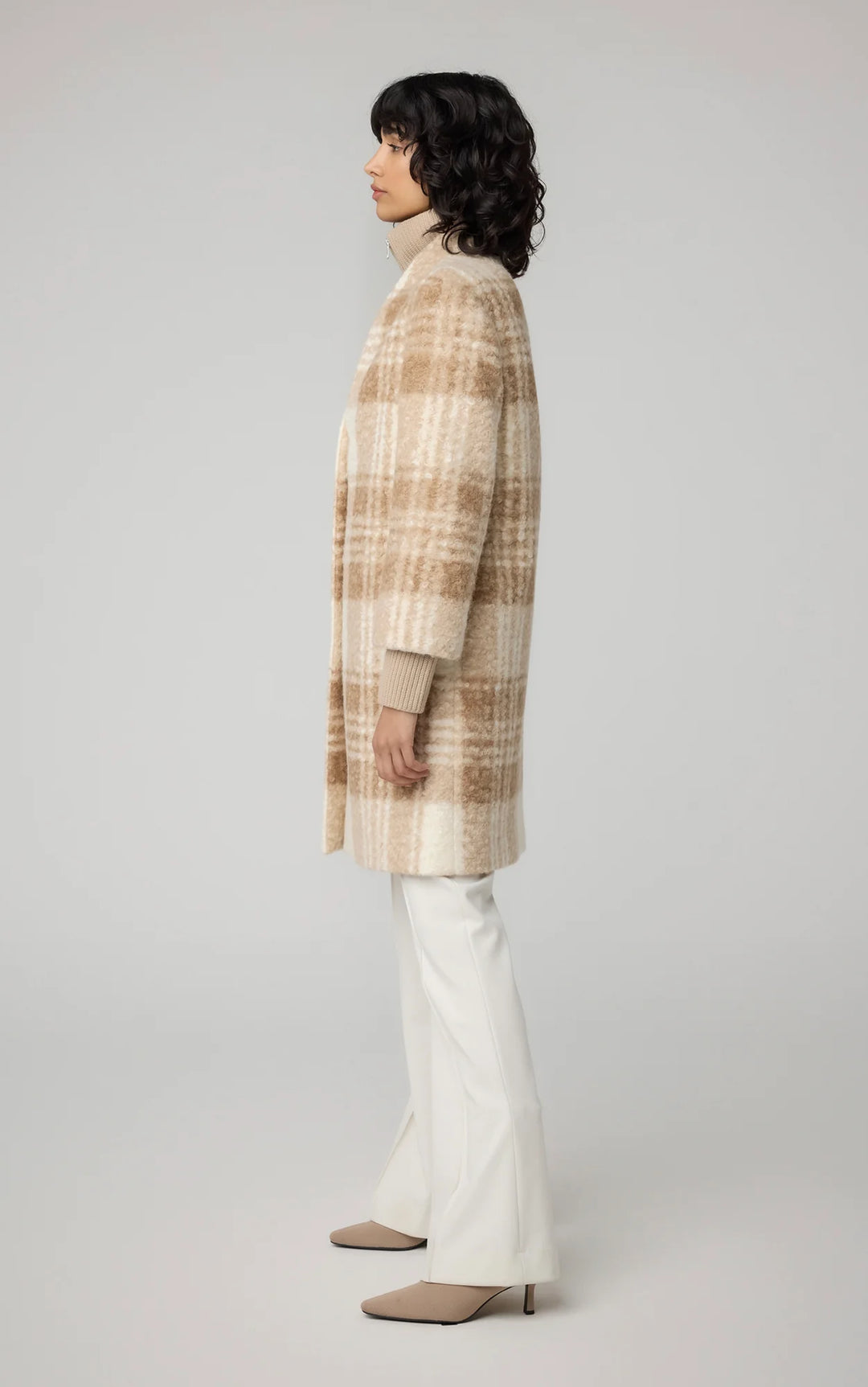 SOIA & KYO Samantha Plaid Coat