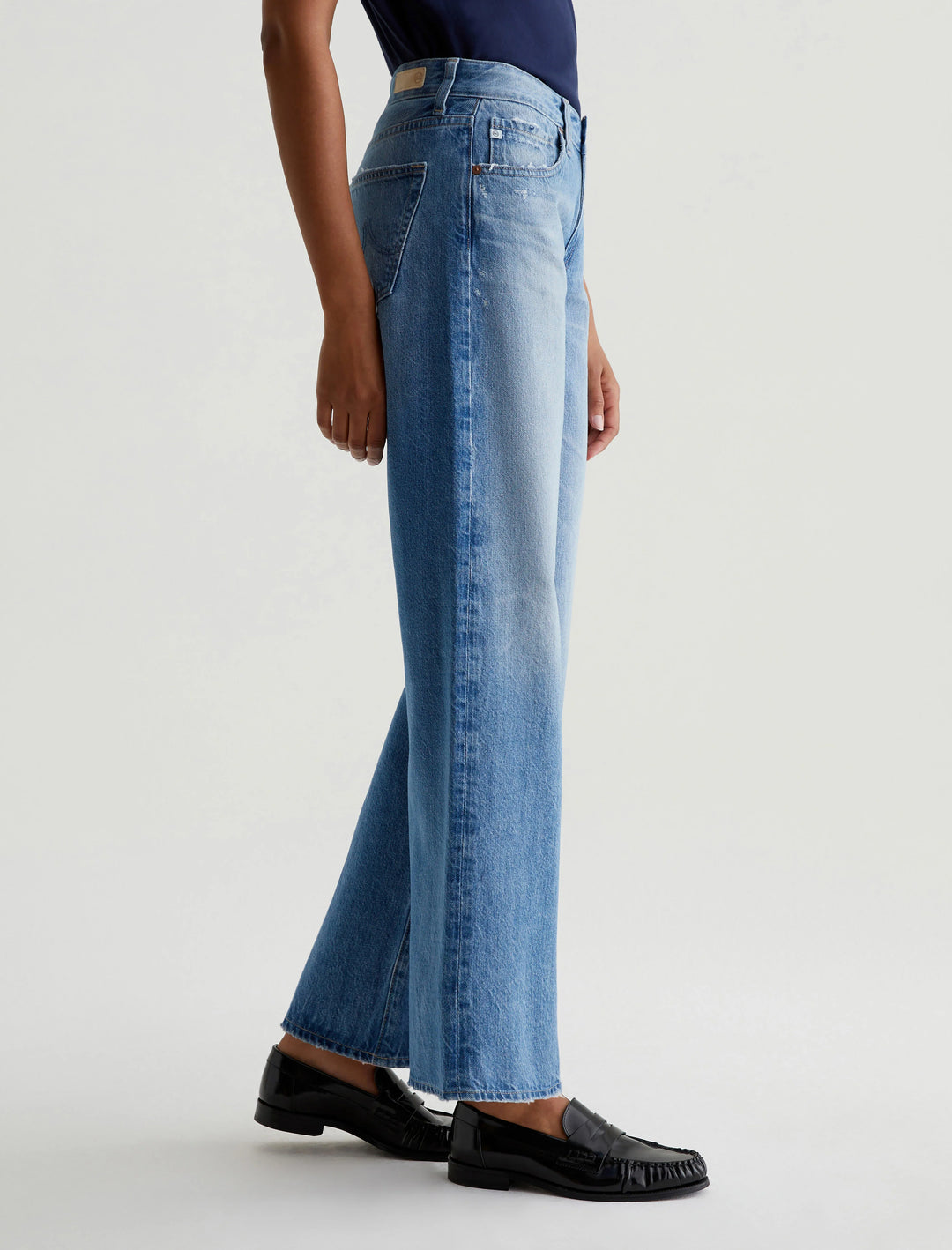 AG  Adria Low-rise Wide Leg Jeans - Stockholm