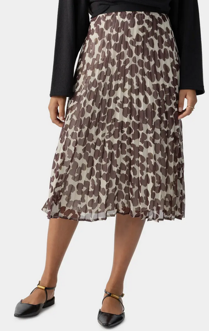 SANCTUARY NEW PLEATED MIDI SKIRT