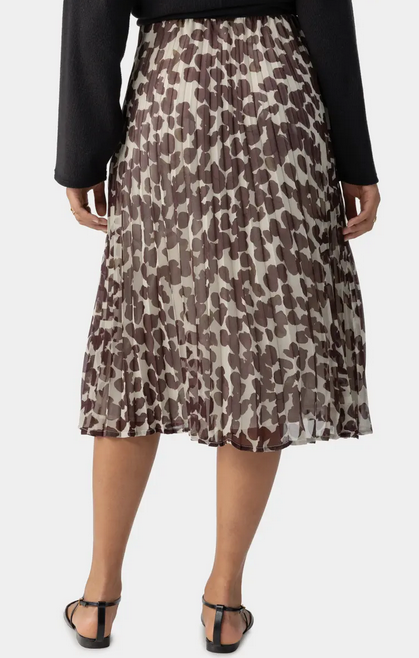 SANCTUARY NEW PLEATED MIDI SKIRT