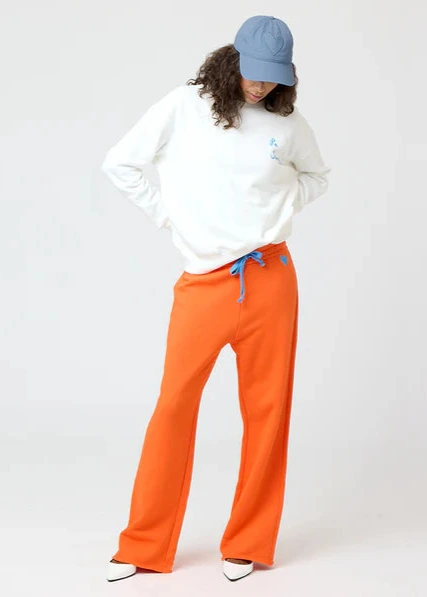 Kerri Rosenthal Weekend Barb Sweatpant - Aperol Orange