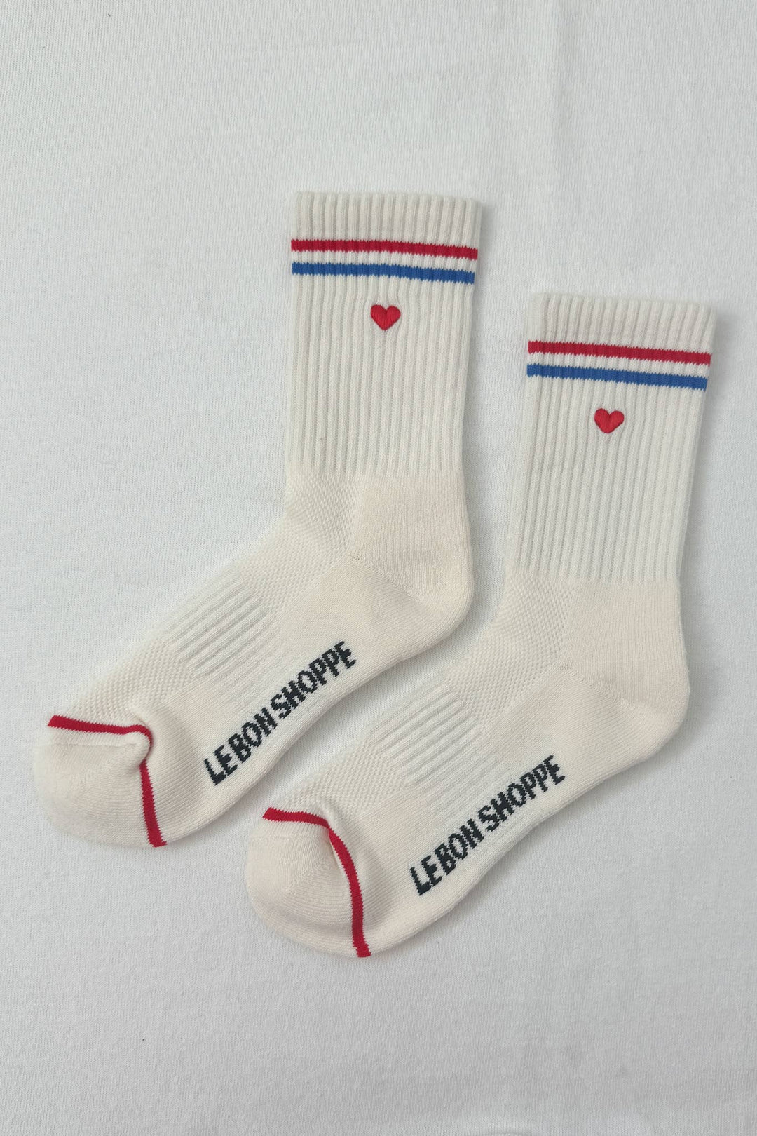 Le Bon Shoppe - Heart Embroidered Boyfriend socks