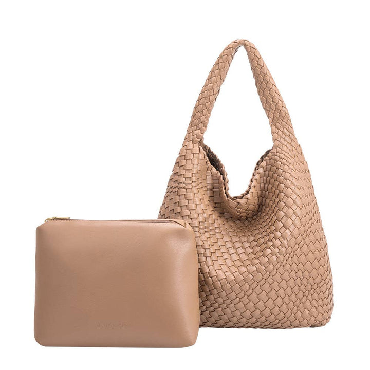 Melie Bianco - Johanna Nude Recycled Vegan Shoulder Bag