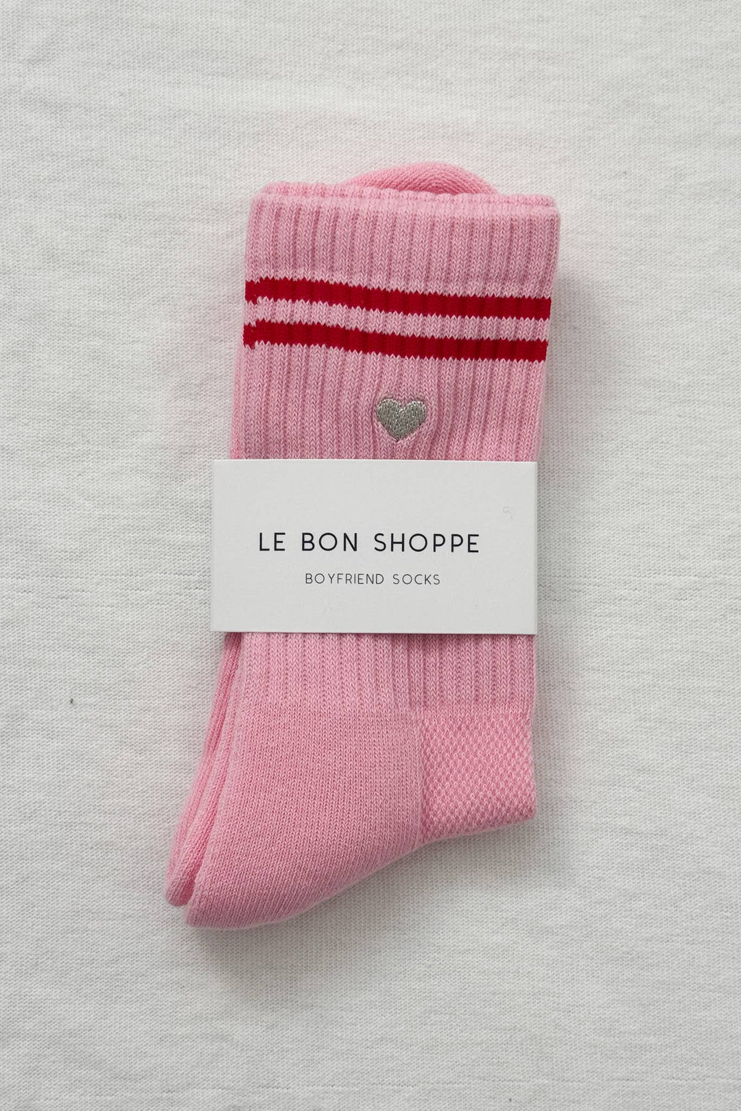 Le Bon Shoppe - Heart Embroidered Boyfriend socks