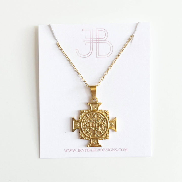 Jeny Baker Designs - Large Cross Necklace