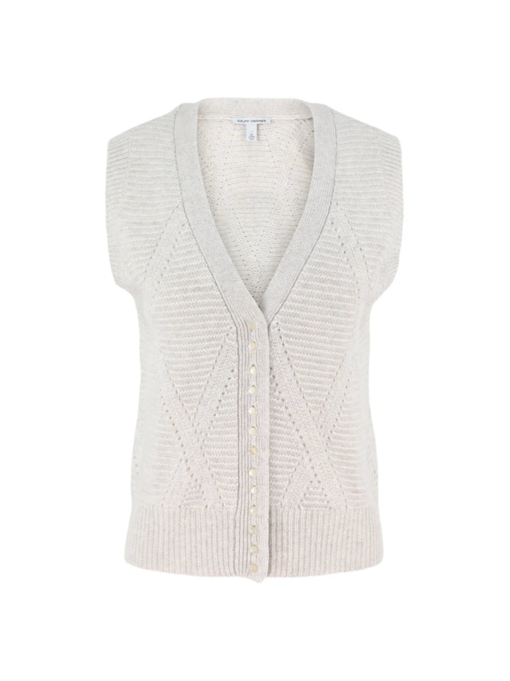 Autumn Cashmere Diamond Stitch Vest