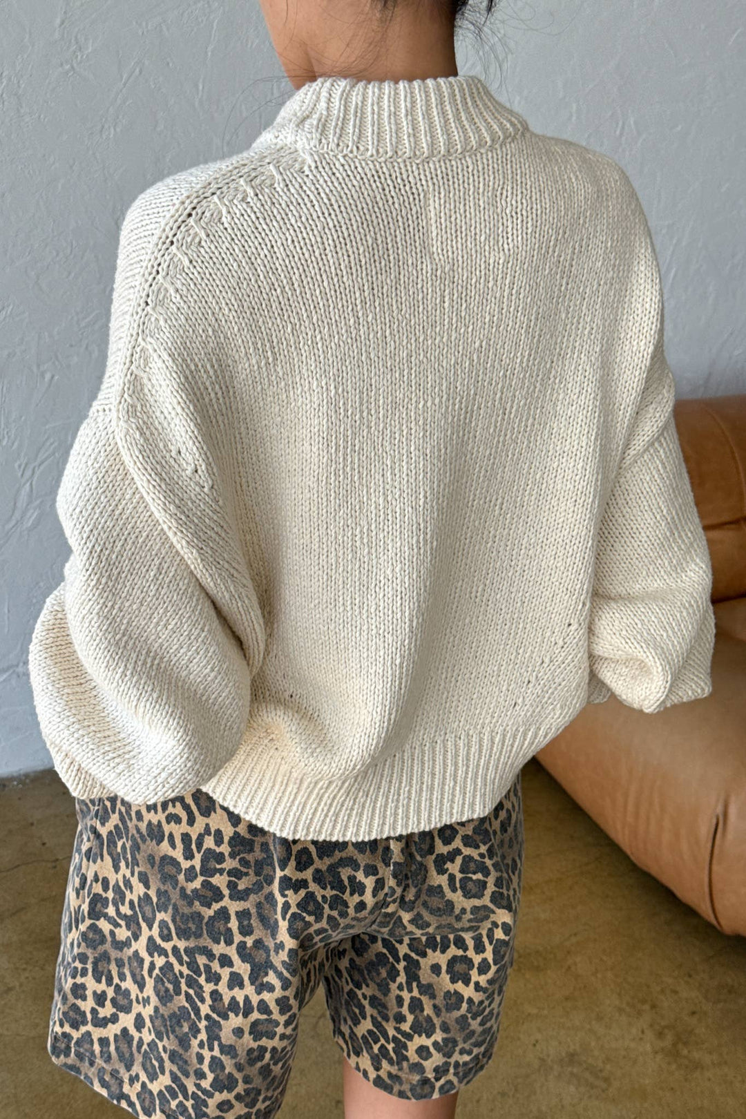 Le Bon Shoppe Zoe Cotton Sweater -Naturel