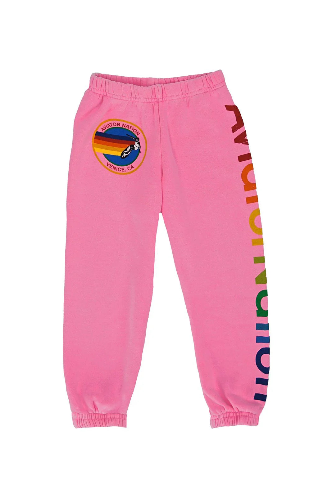 Aviator Nation Kid's Sweatpants -Neon Pink