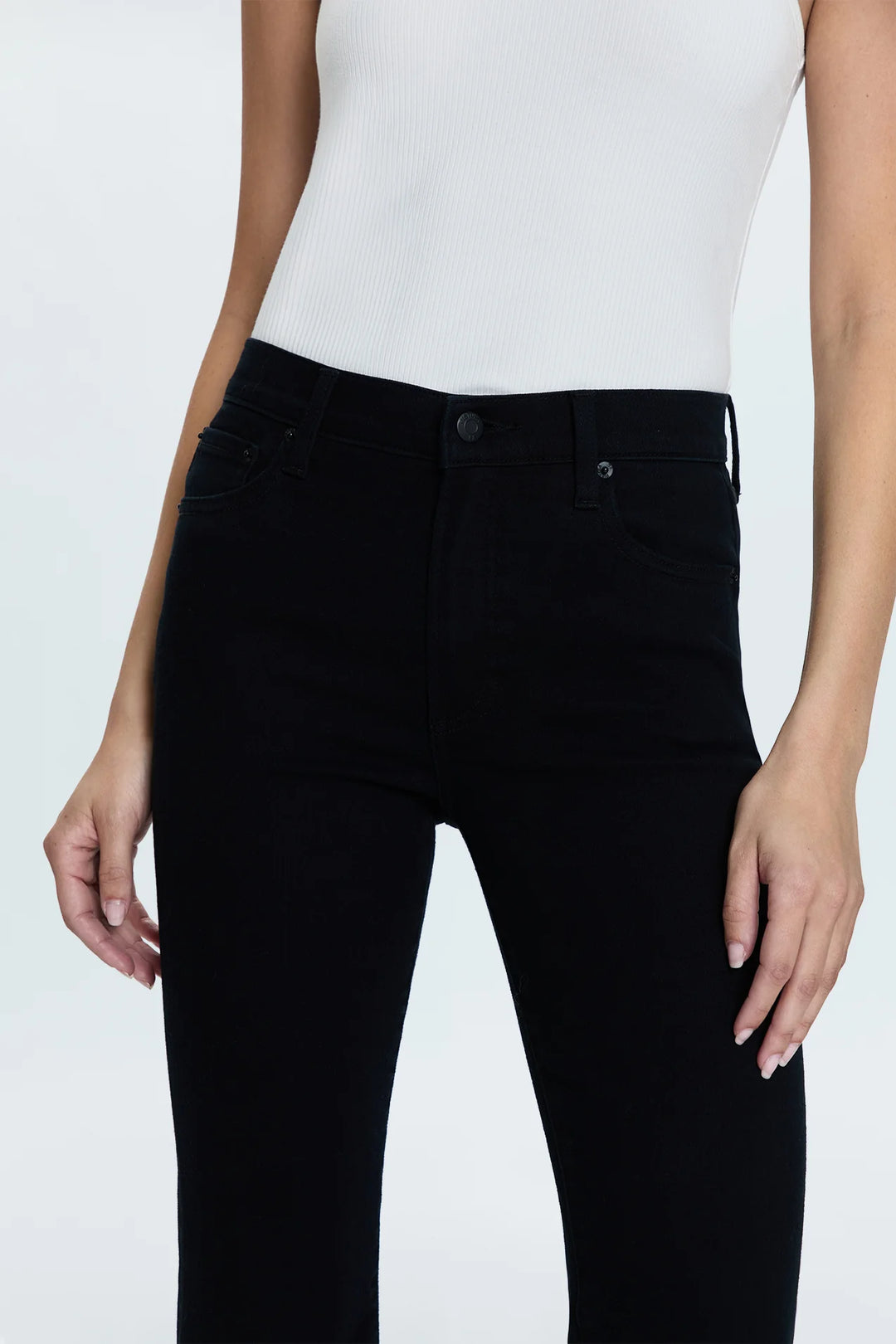 Pistola Kinsley Mid Rise Ultra Flare Jean - Black Ink