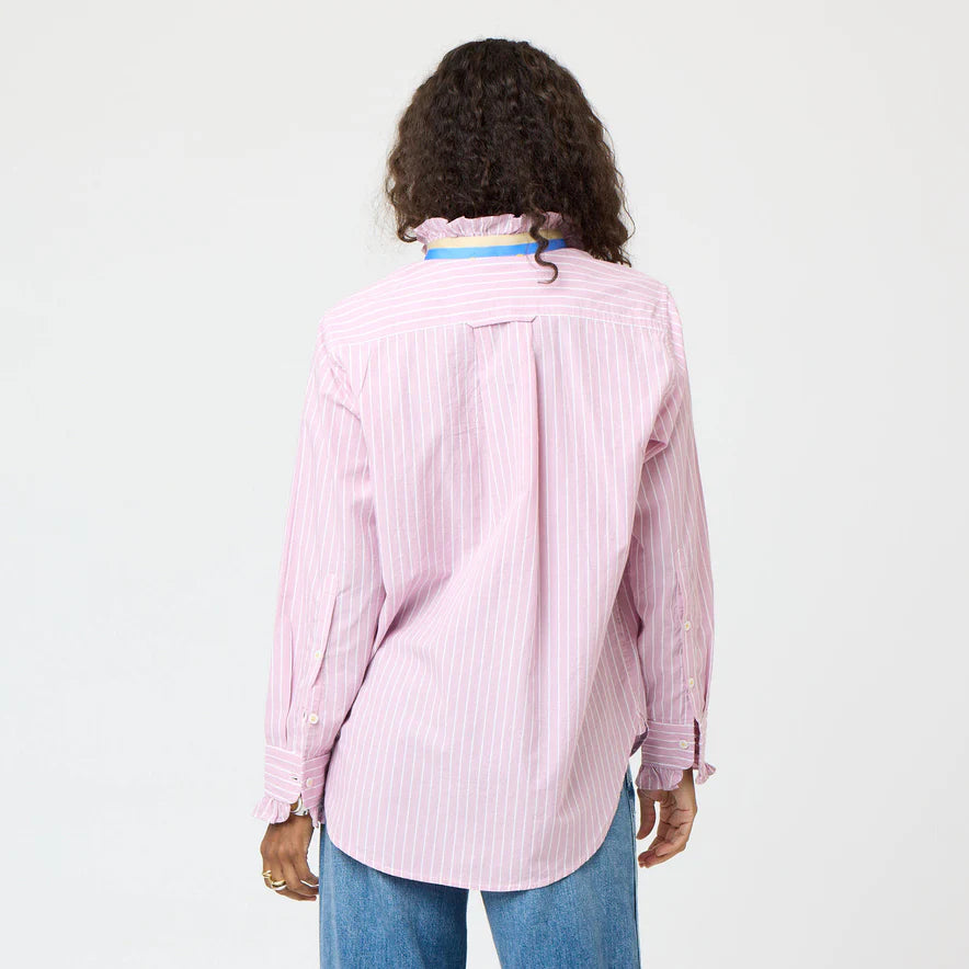 Kerri Rosenthal Mia Stripe Ruffle Shirt