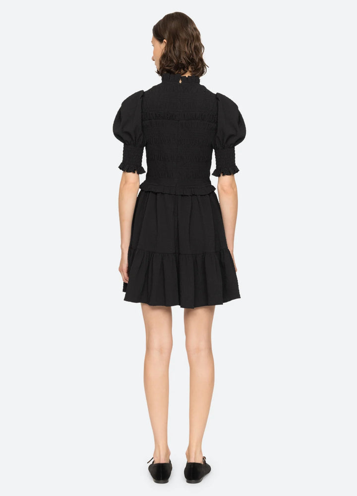 Sea NY Regina Seersucker Puff Sleeve Dress