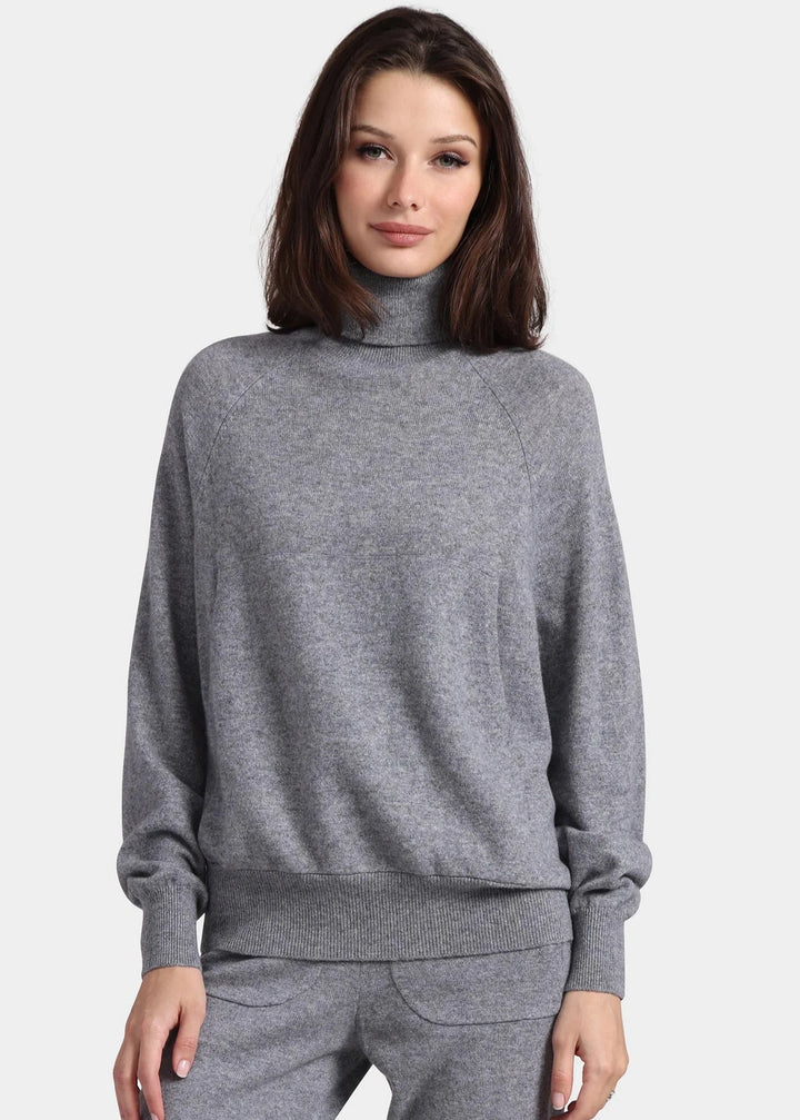 Minnie Rose Cashmere Oversized Turtleneck